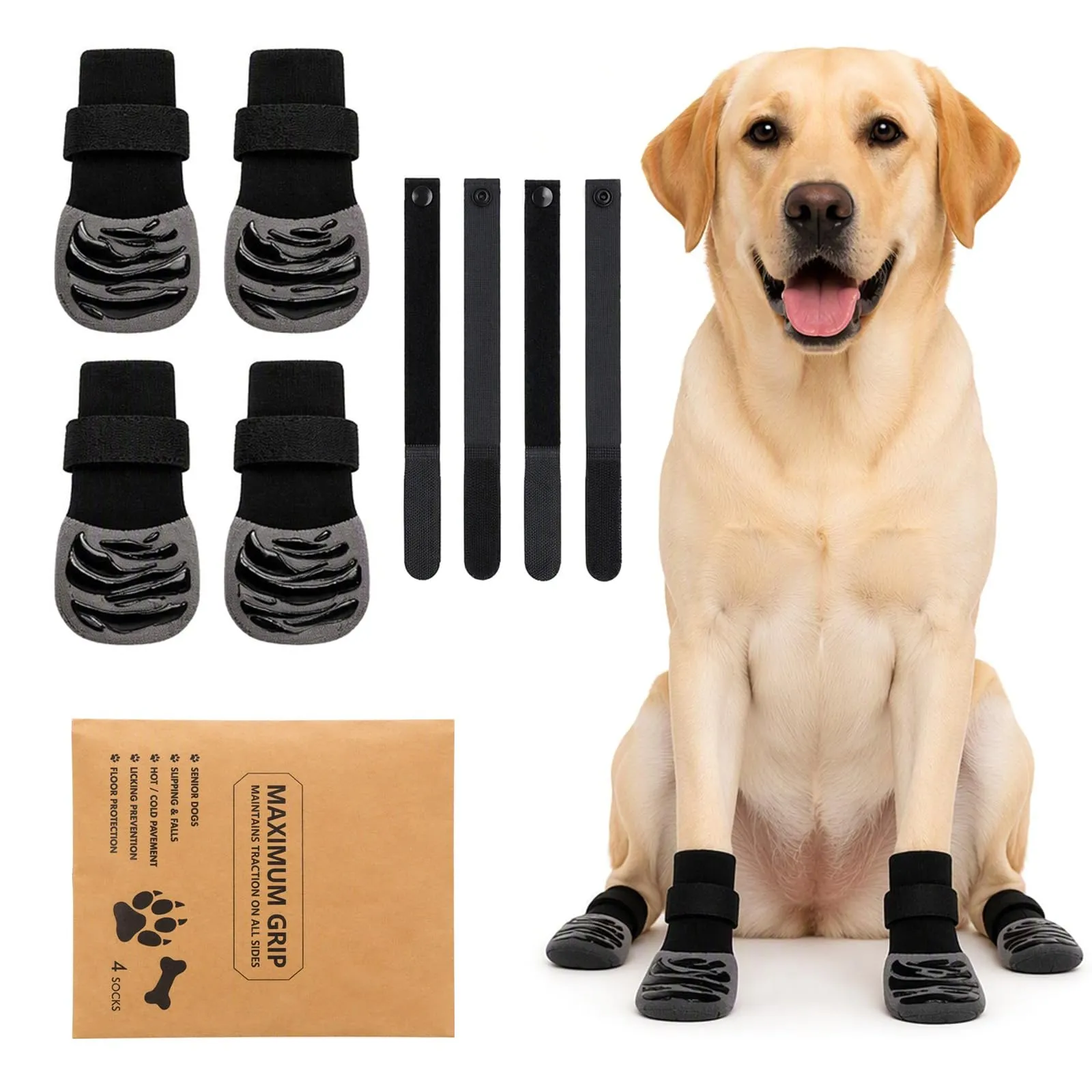 Calzini Antiscivolo per Cani con Grip Extra-Spesso – per Pavimenti Duri - immagine 1