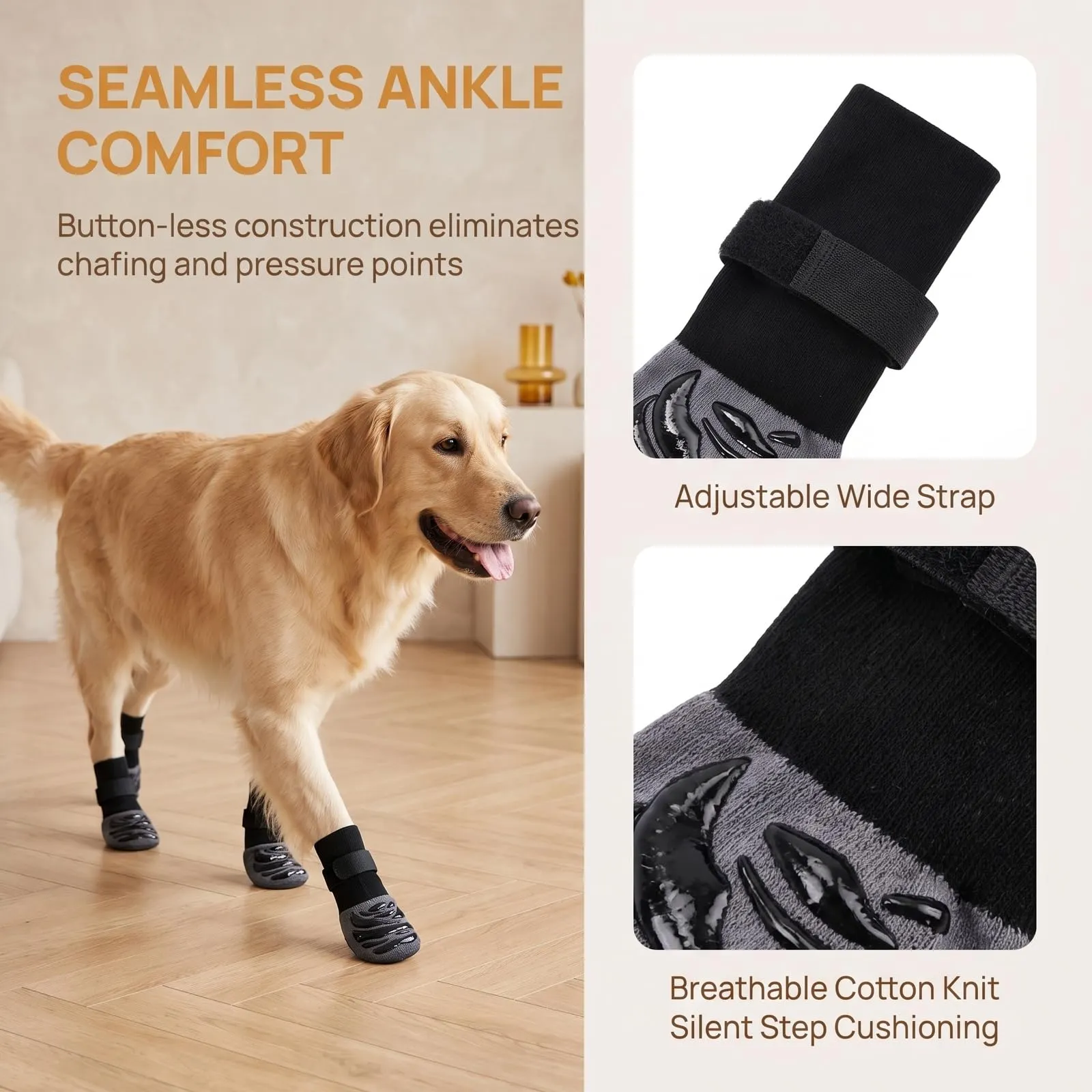 Calzini Antiscivolo per Cani con Grip Extra-Spesso – per Pavimenti Duri - immagine 4