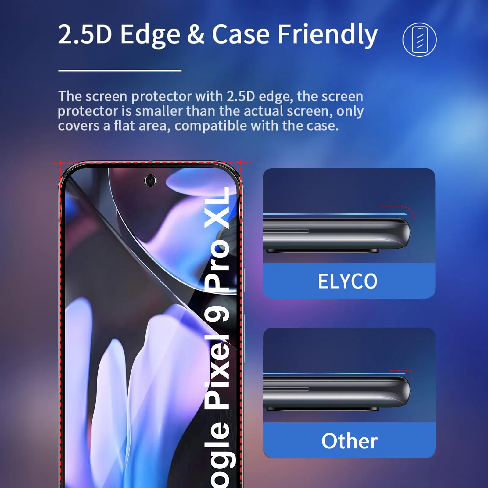 ELYCO Vetro Temperato Privacy per Google Pixel 10 Pro XL/9 Pro XL, 2 Pezzi - immagine 7