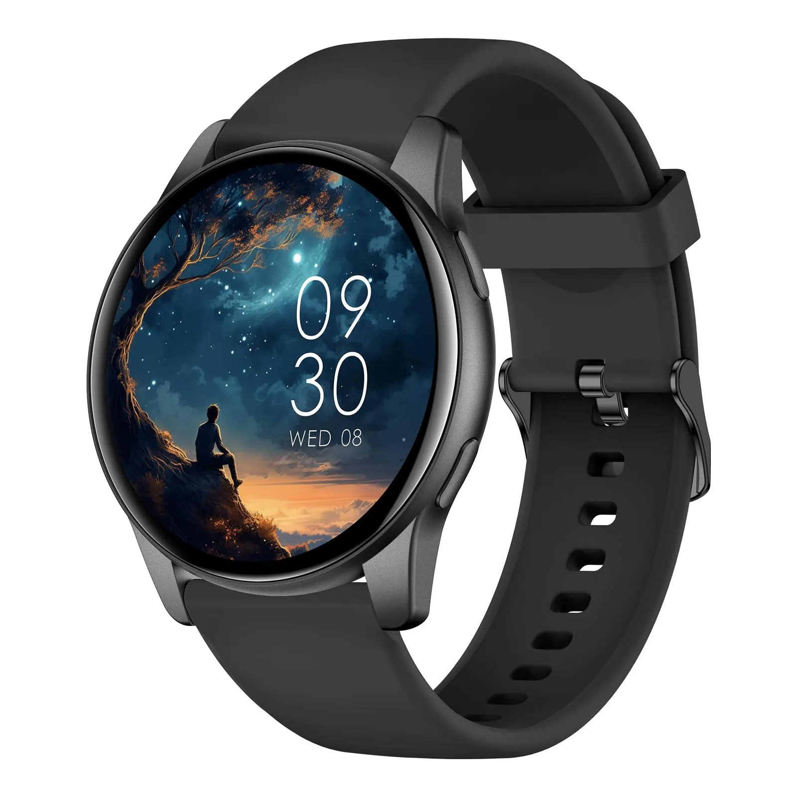 AcclaFit Smartwatch Uomo Donna con Chiamate Bluetooth, Orologio Fitness Rotondo da 1,38" con 147+ Modalità Sportive, Cardiofrequenzimetro, Sonno, IP68 Impermeabile, Compatibile con Android iOS - immagine 1