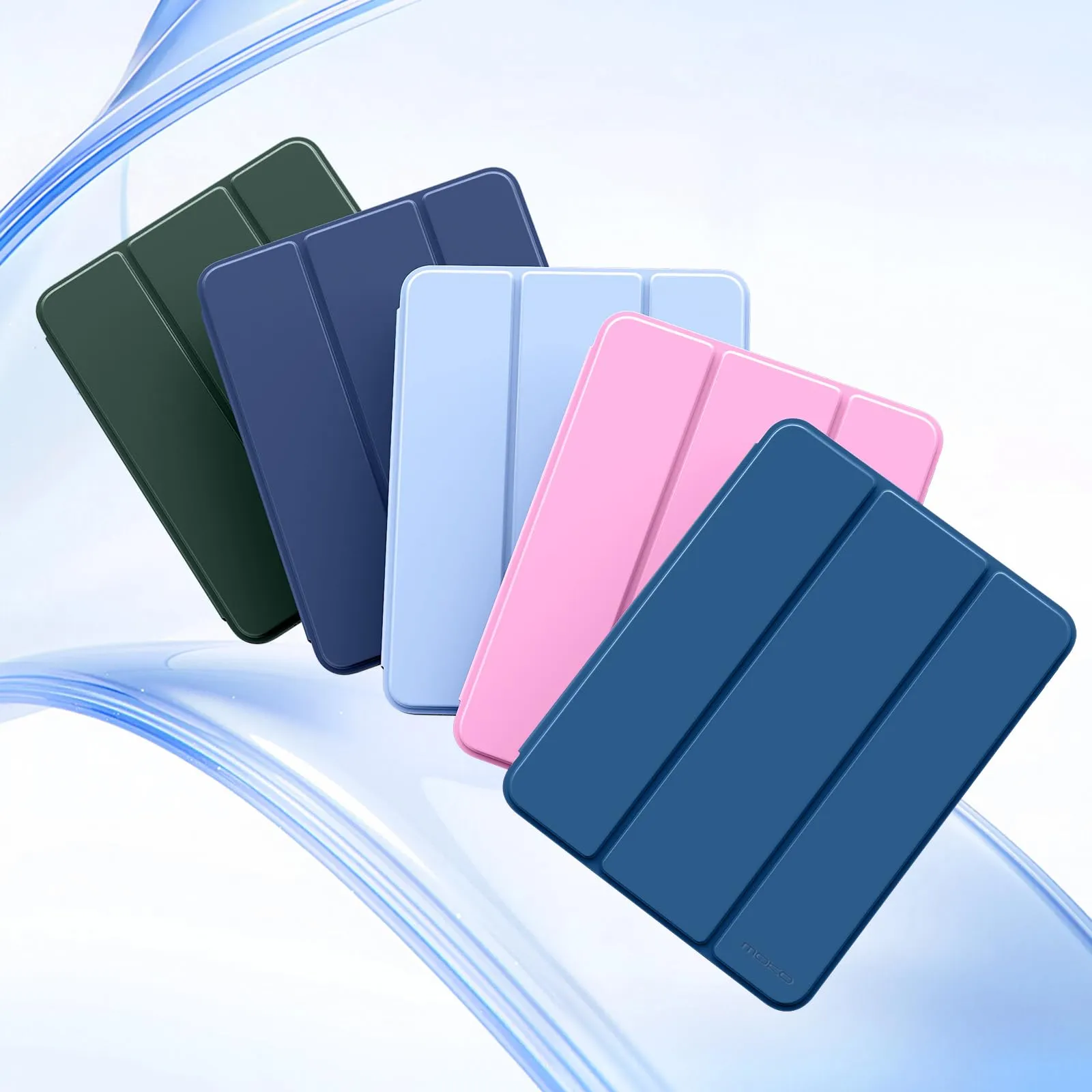 MoKo Custodia Sottile per iPad Air da 11", iPad Air 5a/4a Gen, Blu Marino - immagine 8
