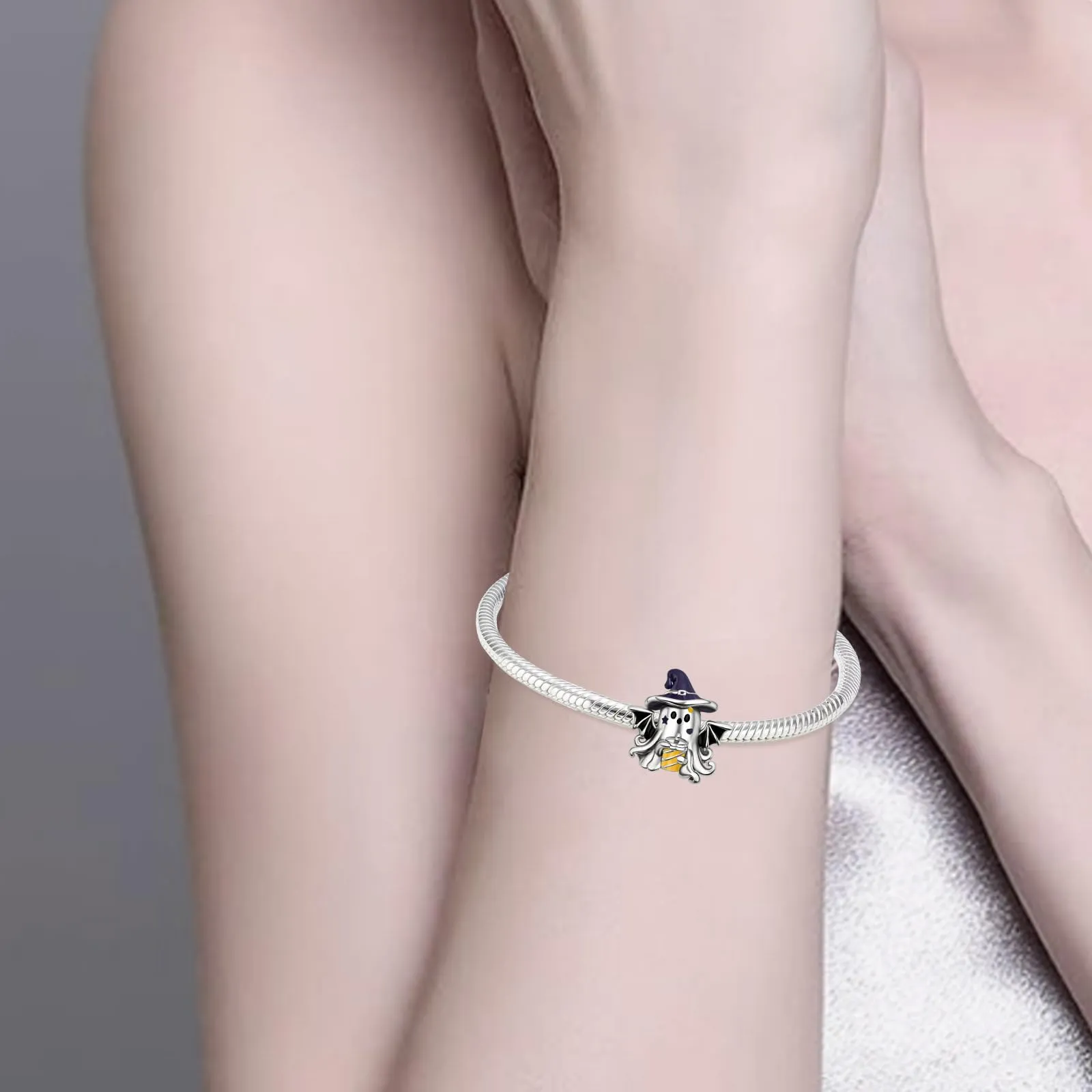 NUNUYAYA Charm in argento Sterling 925 con zirconia cubica, coniglio, rana, farfalla, auto, cuore, compatibile con braccialetti e collane europei, Taglia unica, Argento, Zirconie sintetico - immagine 2