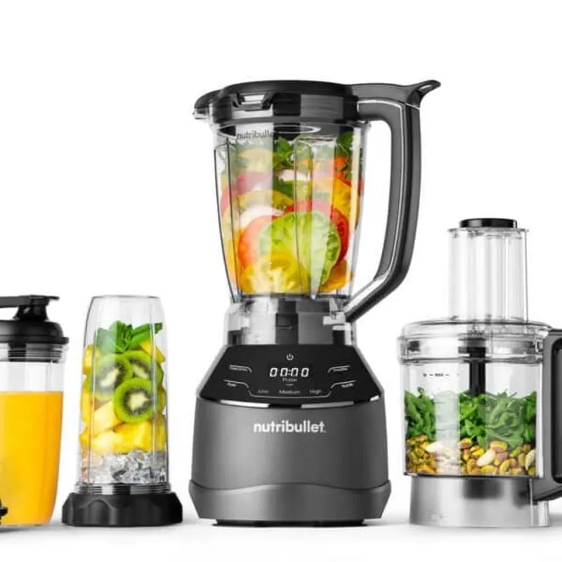 Frullatore NutriBullet NBF580B 1500W 1.8L Tripla Funzione Touch Screen Nero - immagine 1