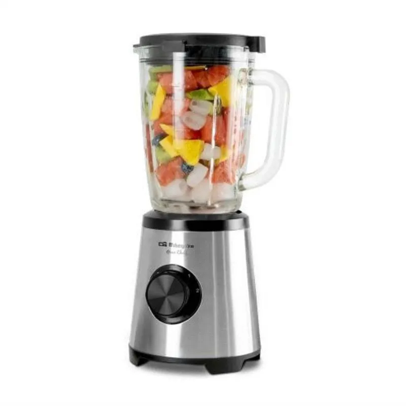 Frullatore 1500W 1,75L Inox Funzione Turbo e Dosatore Cristallo Sicurezza - immagine 1