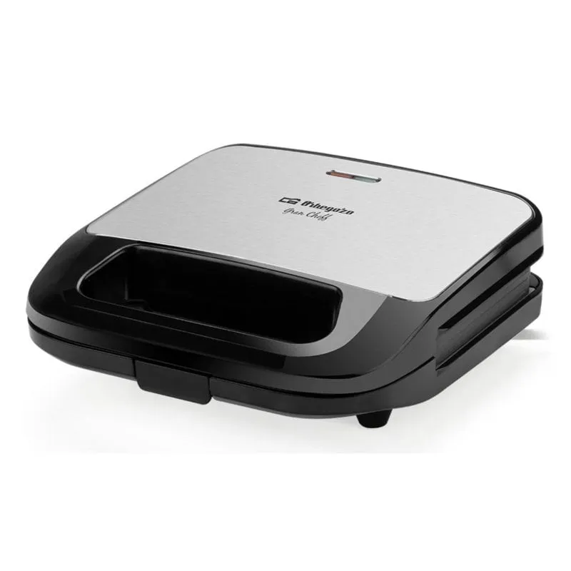 Sandwichiera Orbegozo SW 7260 750W Piastre Intercambiabili Antiaderente Nero Argento - immagine 1