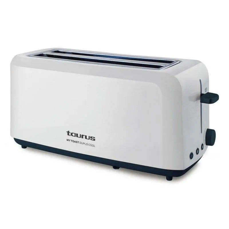 Tostapane Taurus MyToast Duplo Cool 2 fessure lunghe e larghe 1450W 6 livelli Bianco/Nero - immagine 1