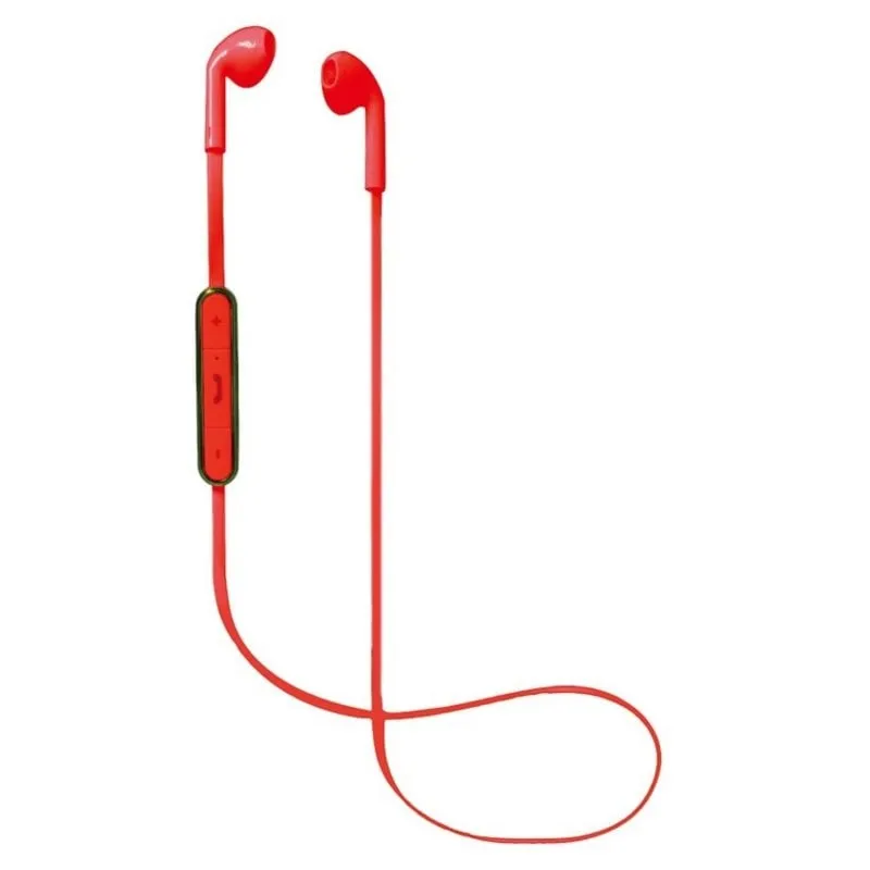Auricolari Nevir NVR-961BE Wireless Bluetooth per Chiamate e Musica con Microfono, Rosso - immagine 1