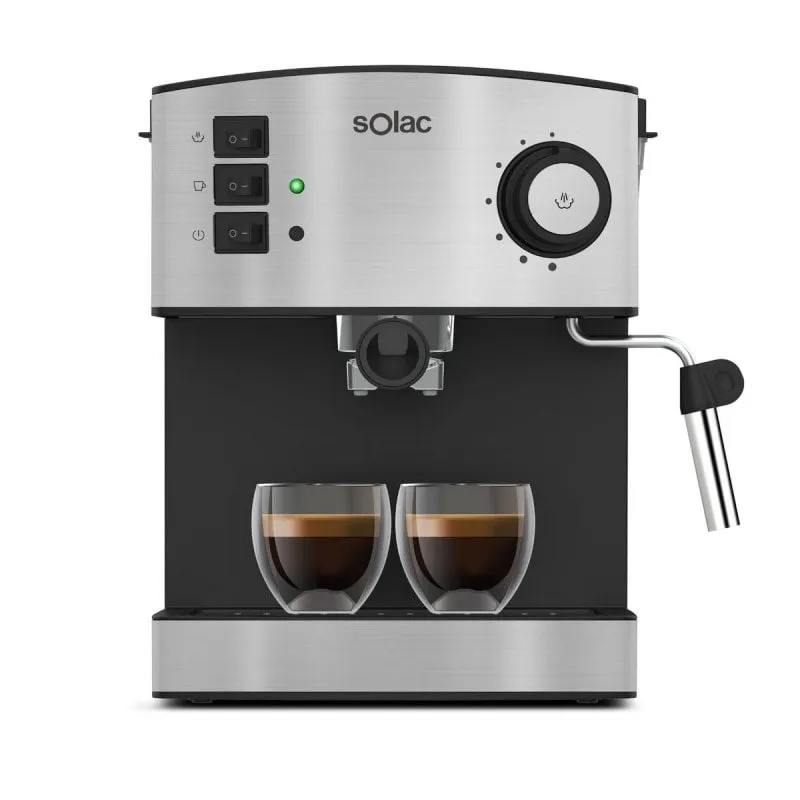 Caffettiera Semi Automatica Solac Taste Classic M80 Inox 1,6 L 20 bar acciaio con vaporizzatore - immagine 1