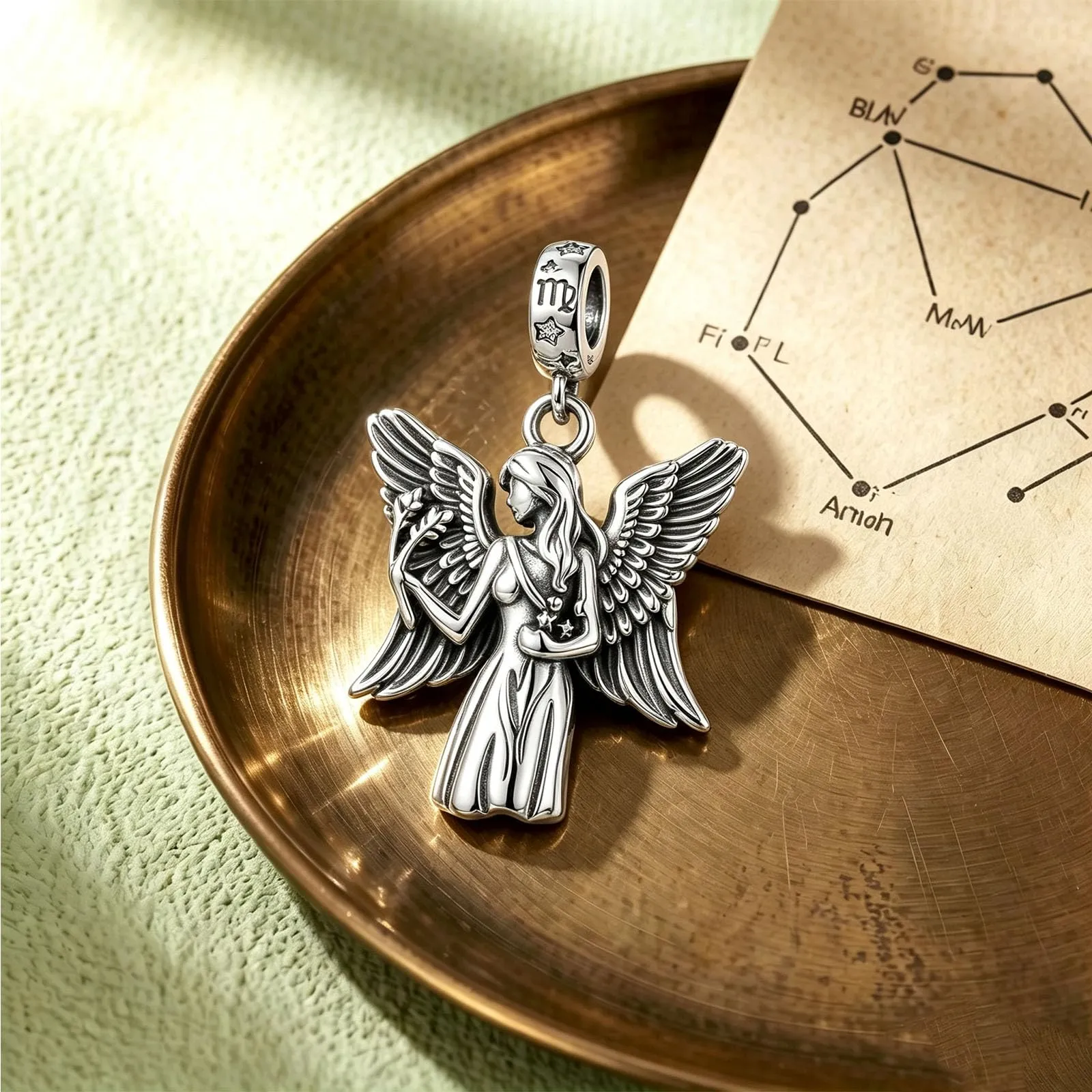 ROMANTICWORK Argento Sterling 925 koala/maialino/gatto/colibrari/bovino/manzo/leone/volpe/scimmia/teschio/tigre/panda rosso per braccialetti animali gioielli da donna, 13*8mm, Argento sterling, Non - immagine 2