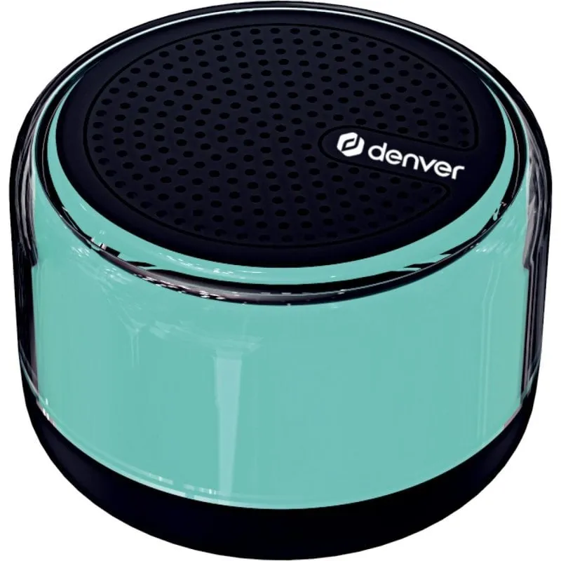 Altoparlanti Denver Cilindrici Wireless 3W con Bluetooth, USB-C e LED multicolore - immagine 1