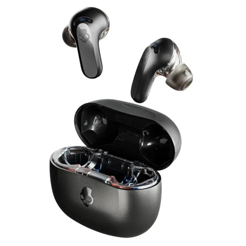 Cuffie Bluetooth wireless Skullcandy Rail ANC con cancellazione attiva del rumore, microfono, per uso quotidiano e sportivo, nere - immagine 1
