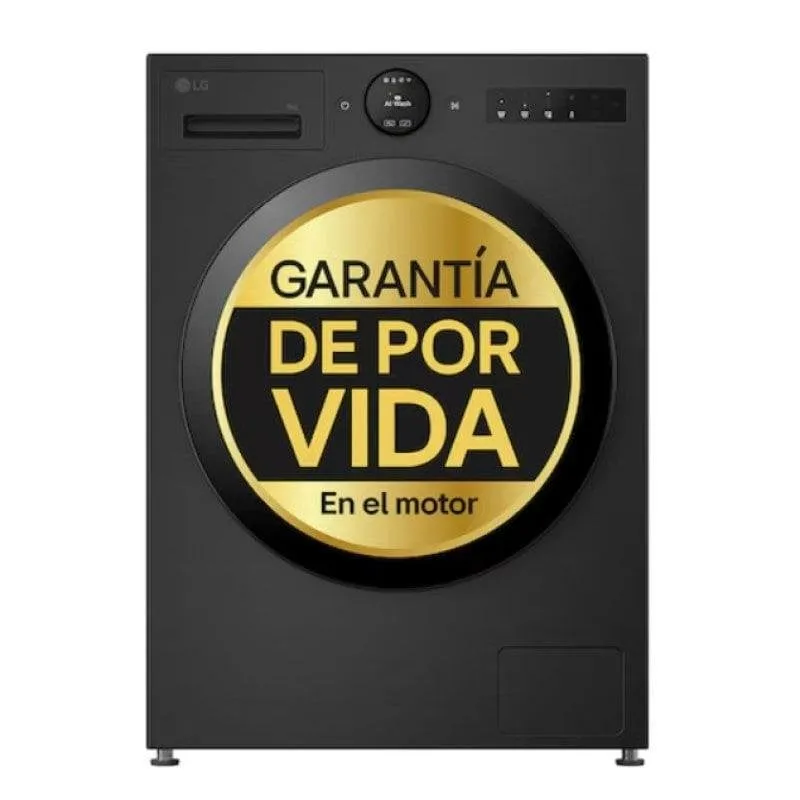 Lavatrice a Carica Frontale LG Serie 700 F4X7009TBB 9 kg 1400 giri A Wi-Fi IA Nera - immagine 1