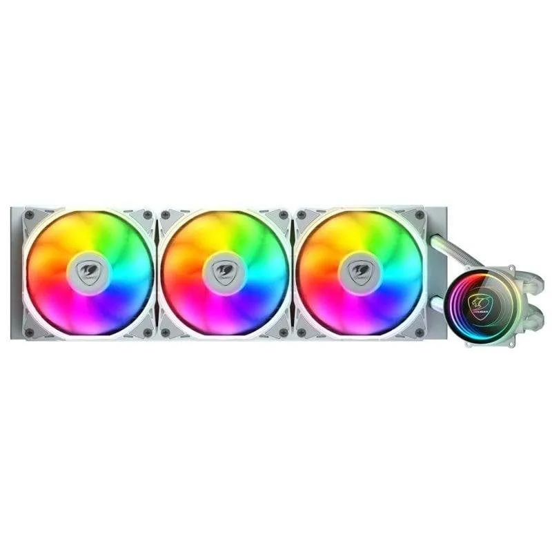 Refrigerazione Liquida Cougar CGR-PSDELRGB-W-360 360mm 3 Ventole RGB Bianco - immagine 1
