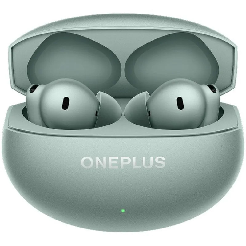 Auricolari OnePlus Buds 4 wireless Bluetooth con Cancellazione Attiva del Rumore, Microfono AI, IP55, colore Zen Green - immagine 1