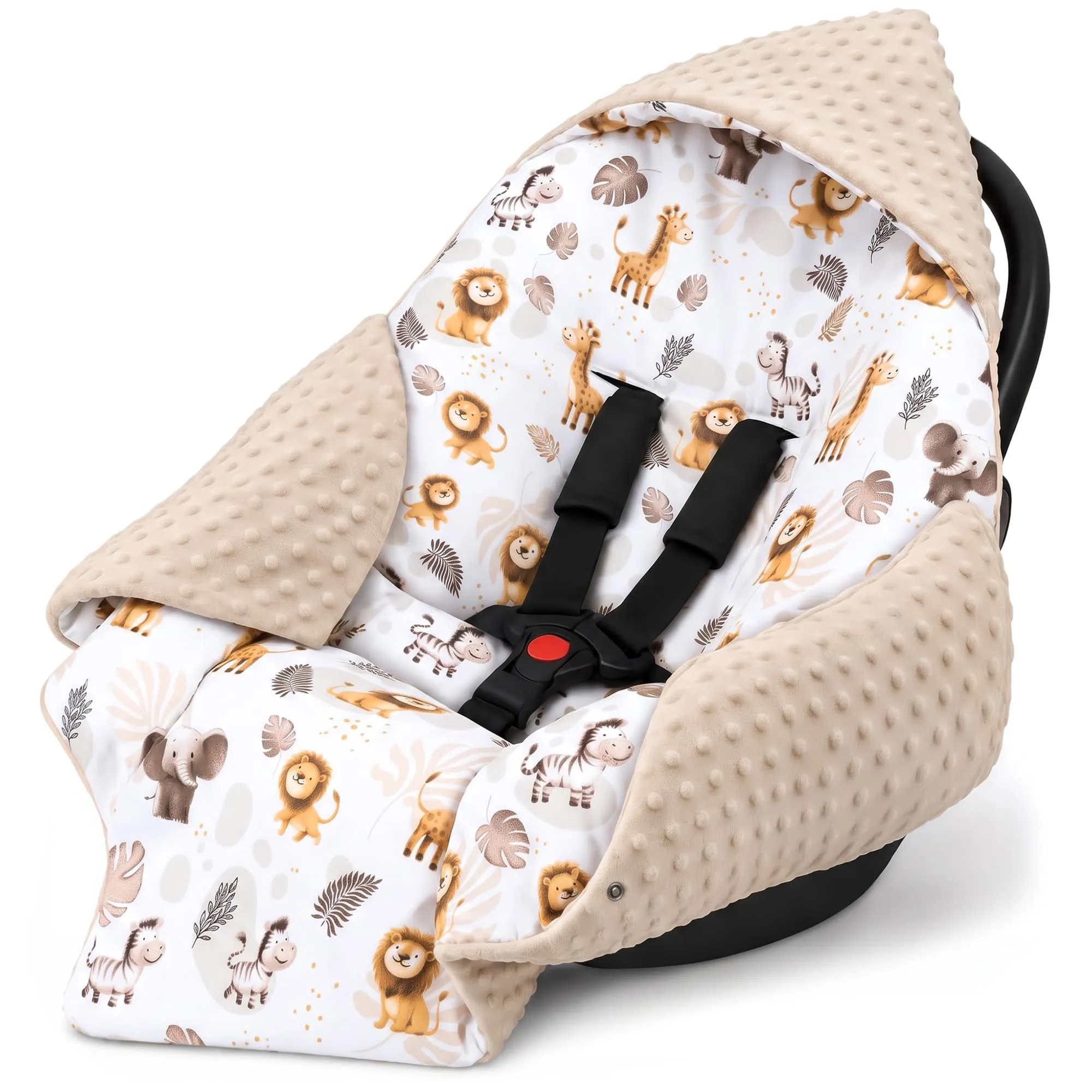 Copertina Minky passeggino neonato inverno 90×90 cm - immagine 4