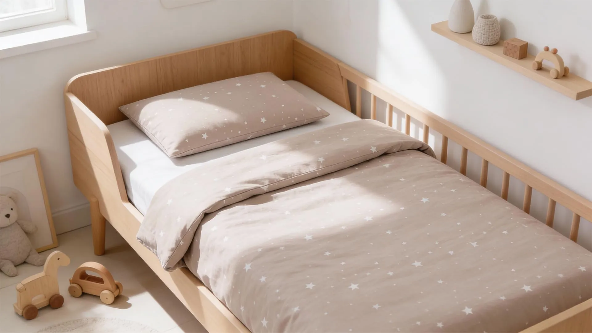 Piumino lettino senza federa cotone Set coperta cuscino culla - immagine 8