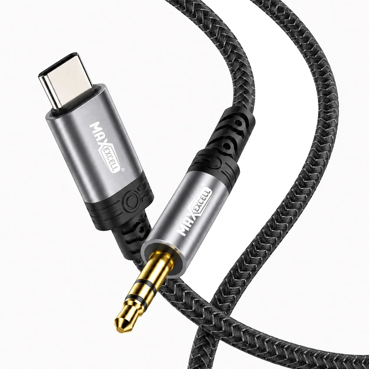 Cavo USB C a Jack 3.5mm AUX con Chip DAC in Nylon Intrecciato, Plug & Play, Type C a AUX 3.5 mm per iPhone 17/16/15, Samsung Galaxy, iPad, Computer, Auto - immagine 1