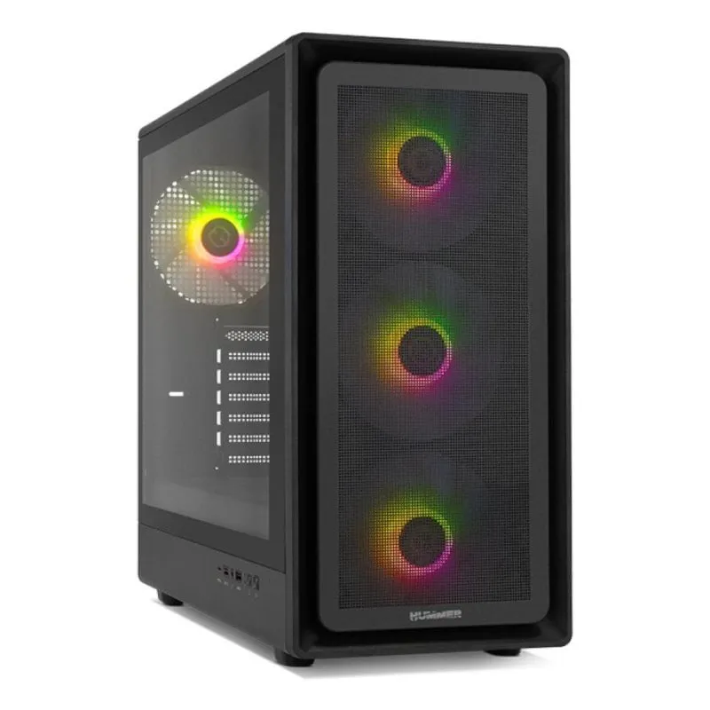 Nox Hummer AERO Semitorre Hyperflow ARGB Nero TypeC - immagine 1