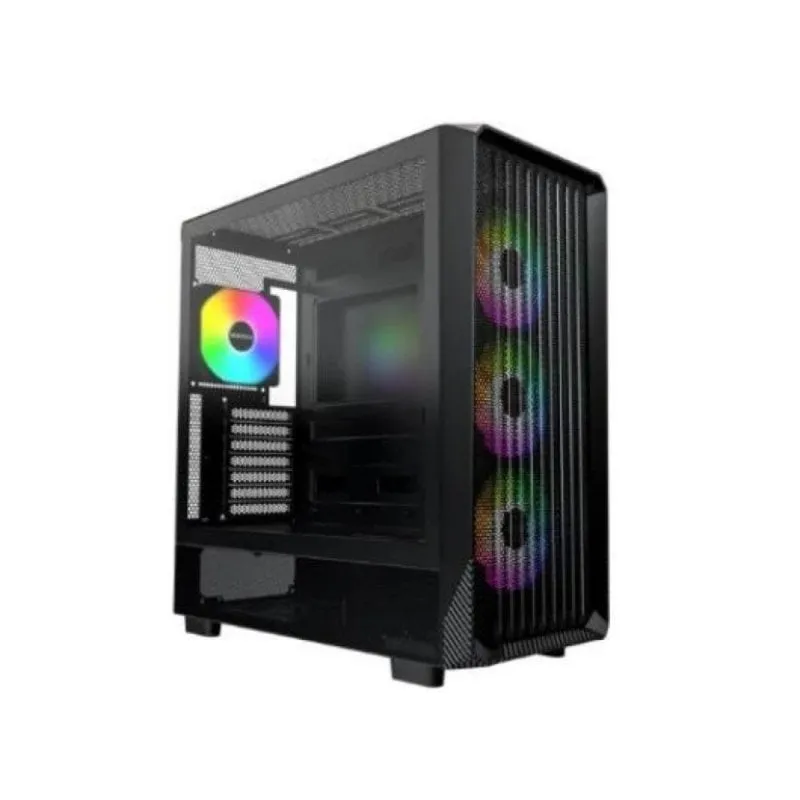 Torre gaming Montech X5 Black ATX/Midi Tower con illuminazione aRGB, 4 ventole, supporto EATX e USB Type-C - immagine 1