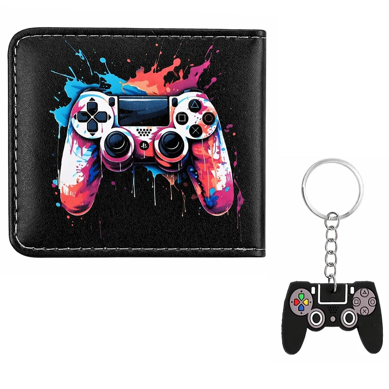 Portafoglio a Tre Ante per Ragazzi, con Design a Console di Gioco - immagine 1