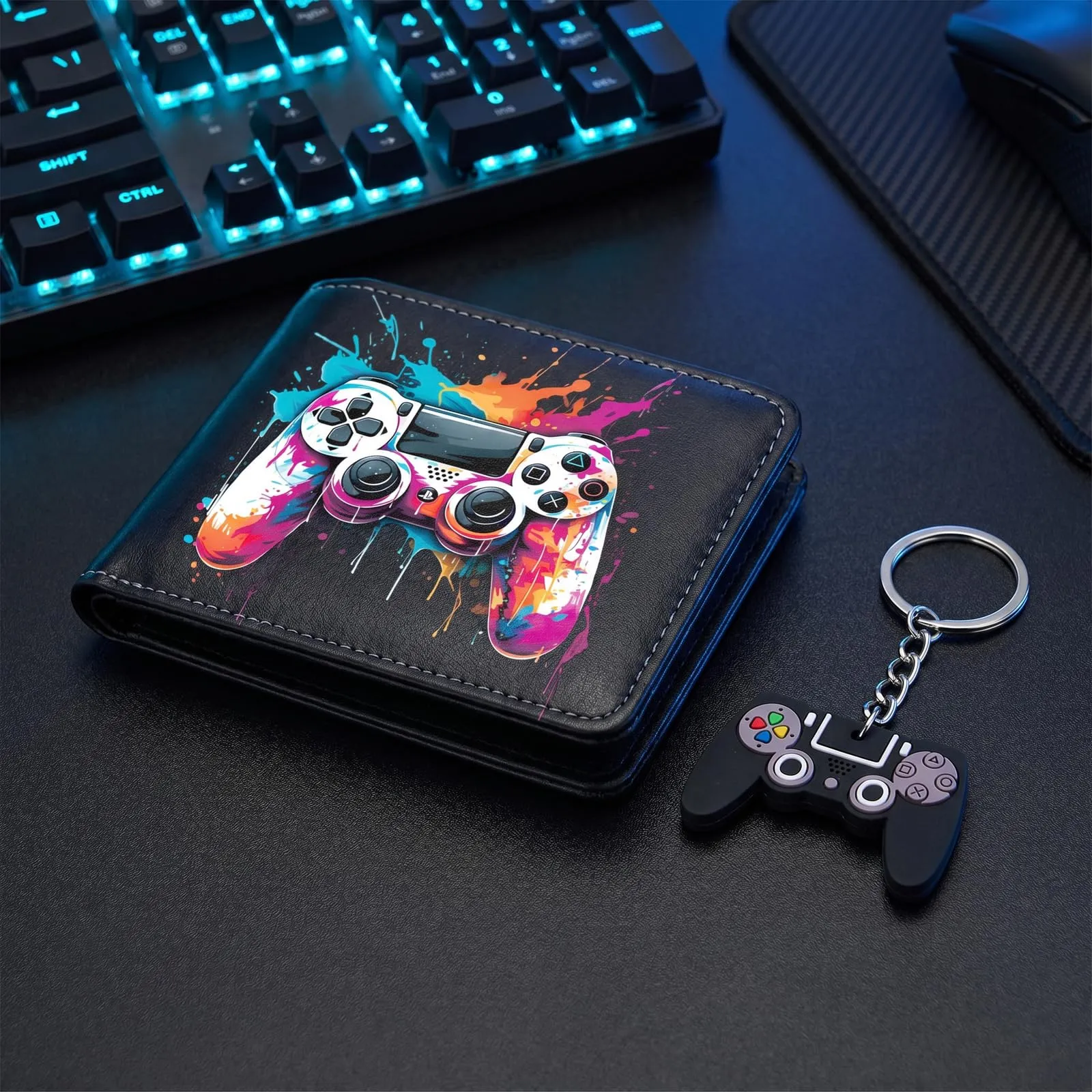 Portafoglio a Tre Ante per Ragazzi, con Design a Console di Gioco - immagine 6