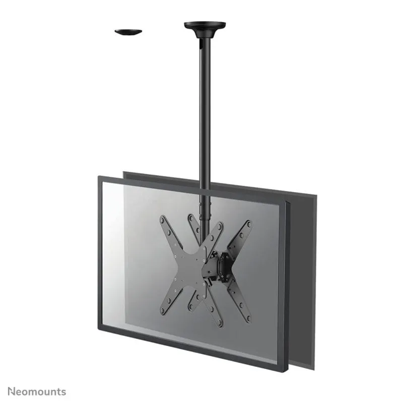 Supporto da soffitto Neomounts FPMA-C340DBLACK per doppio monitor/TV 32-75" regolabile in altezza, nero - immagine 1
