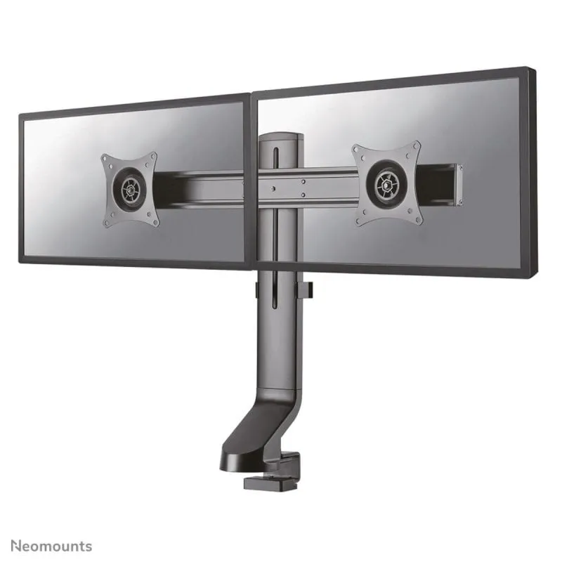 Supporto da scrivania per doppio monitor Neomounts FPMA-D860DBLACK, regolabile, 10-27", nero - immagine 1