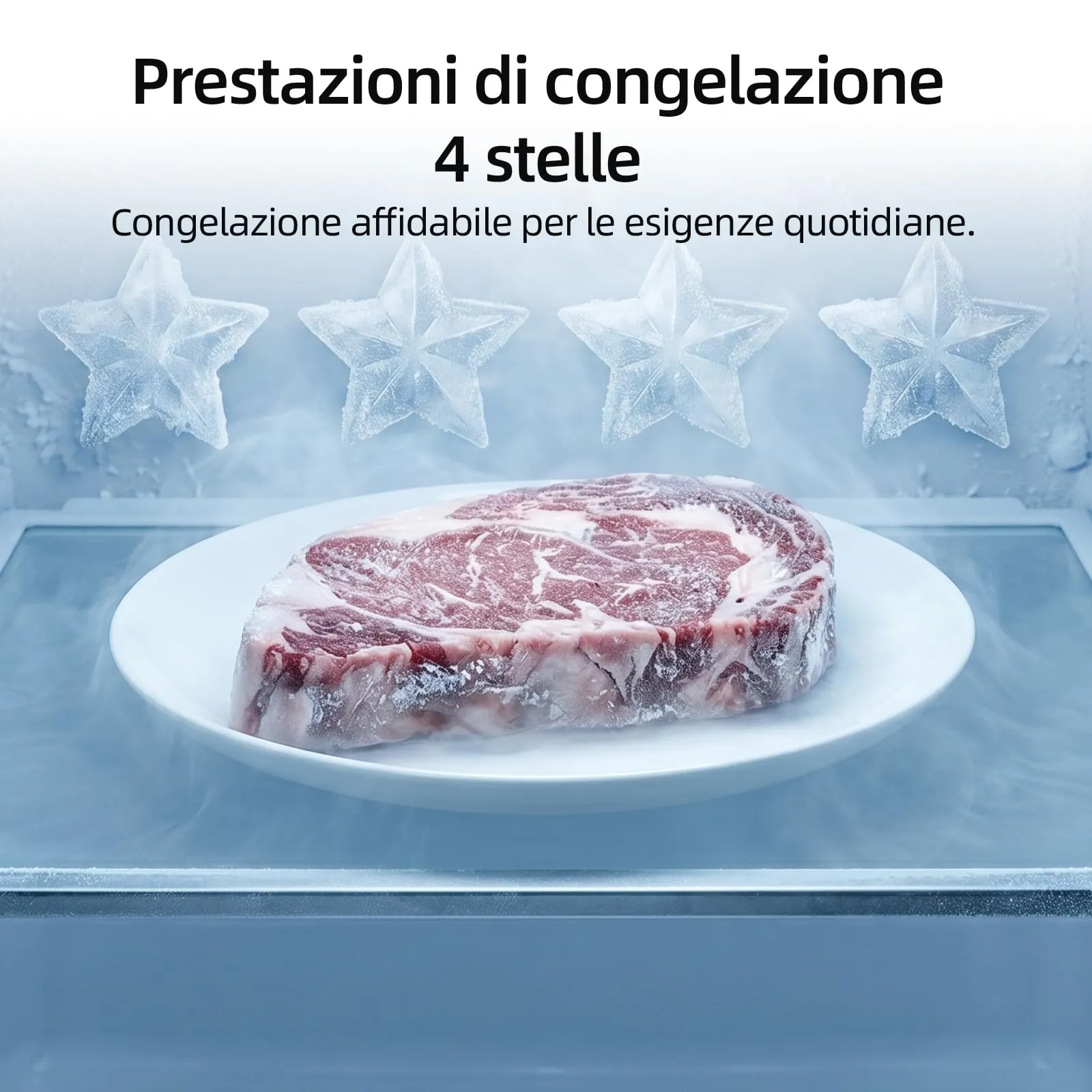 CHiQ 130L Frigorifero Combinato con Freezer Superiore & 44cm Slim Nero - immagine 6