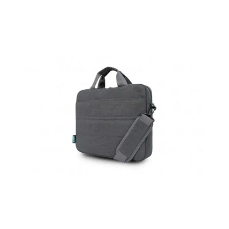 Borsa Urban Factory GREENEE per notebook fino a 14", grigia, monospalla, universale - immagine 1