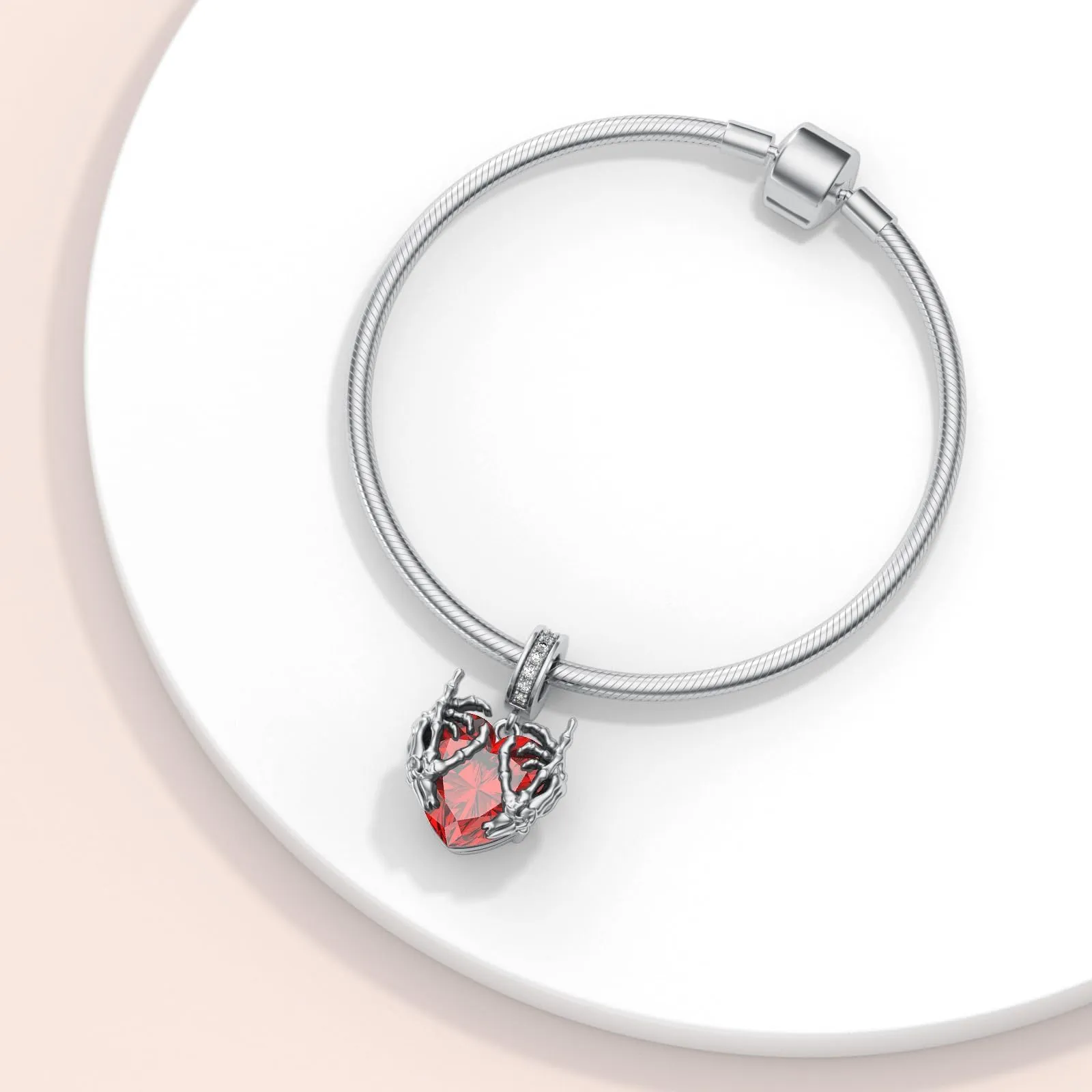 Charm ROMANTICWORK Koala/Maiale/Mucca delle Highlands/Scimmia/Leone/Volpe/Colibrì/Tigre/Panda Rosso per Bracciali in Argento Sterling 925, Gioielleria con Animali, Idee Regalo per Donne - immagine 5