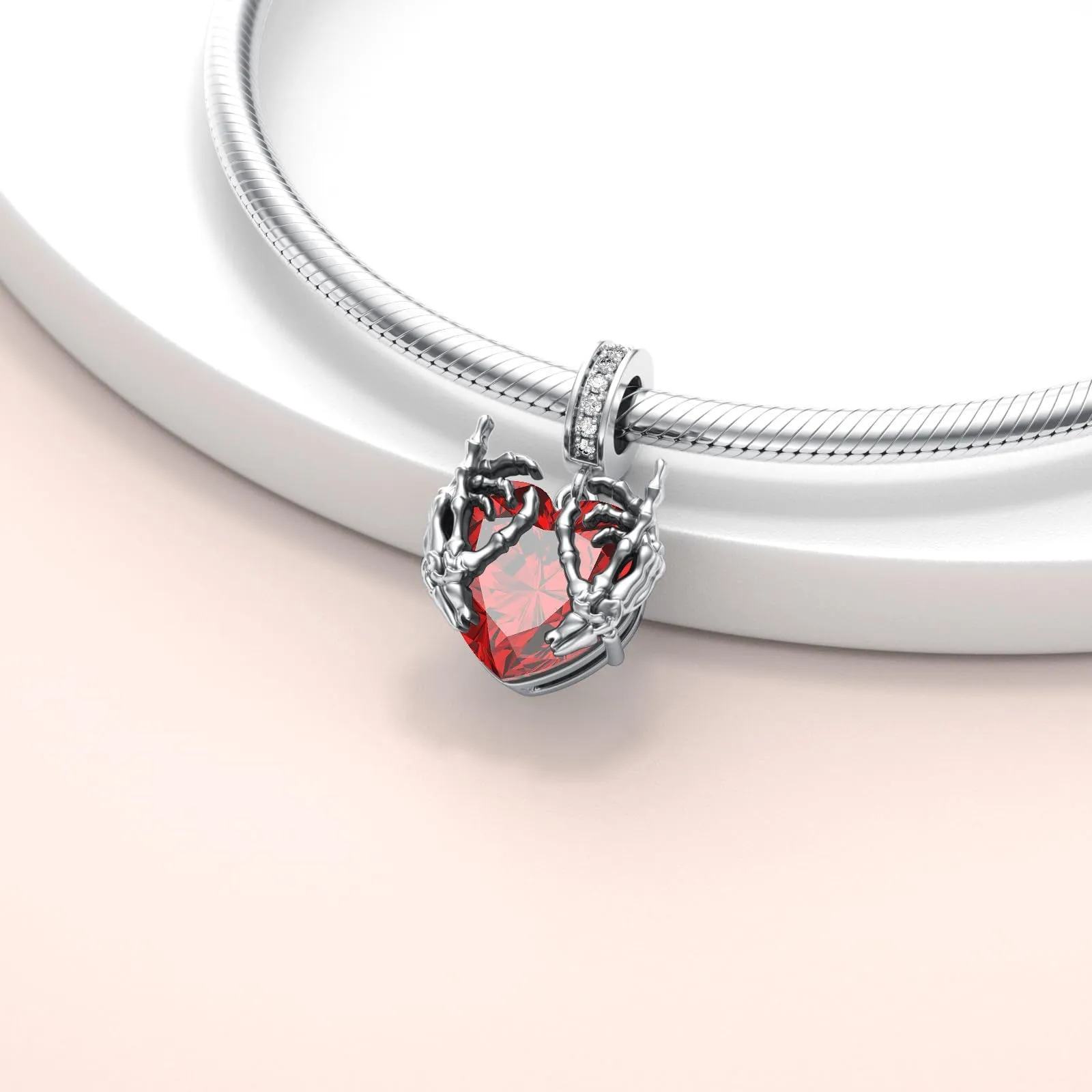 Charm ROMANTICWORK Koala/Maiale/Mucca delle Highlands/Scimmia/Leone/Volpe/Colibrì/Tigre/Panda Rosso per Bracciali in Argento Sterling 925, Gioielleria con Animali, Idee Regalo per Donne - immagine 6