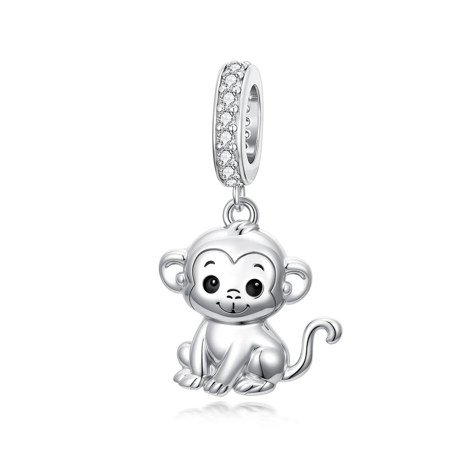 ROMANTICWORK Ciondolo per braccialetti, in argento Sterling 925, a forma di koala, maiale, mucca, scimmia, leone, volpe, colibrì, idea regalo per donne, Argento sterling, Non pietra preziosa - immagine 1