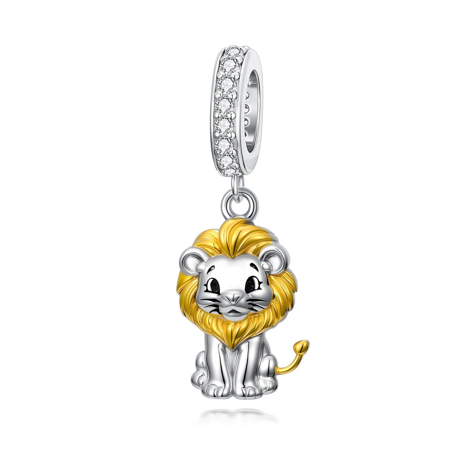 ROMANTICWORK Charm di koala/maiale/mucca delle Highlands/scimmia/leone/volpe/colibà/tigre/panda rosso in argento Sterling 925 per braccialetti. Gioielli con animali, perfetti come regali per donne - immagine 1