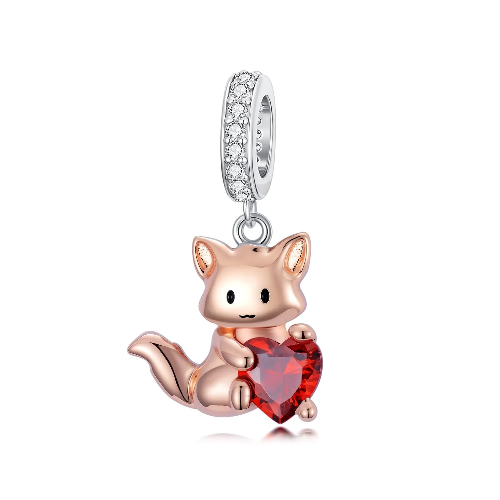 ROMANTICWORK Ciondoli a forma di koala, maiale, mucca delle Highland, scimmia, leone, volpe, colibrì, tigre, panda rosso per braccialetti, argento Sterling 925, ciondolo animale, gioielli - immagine 1