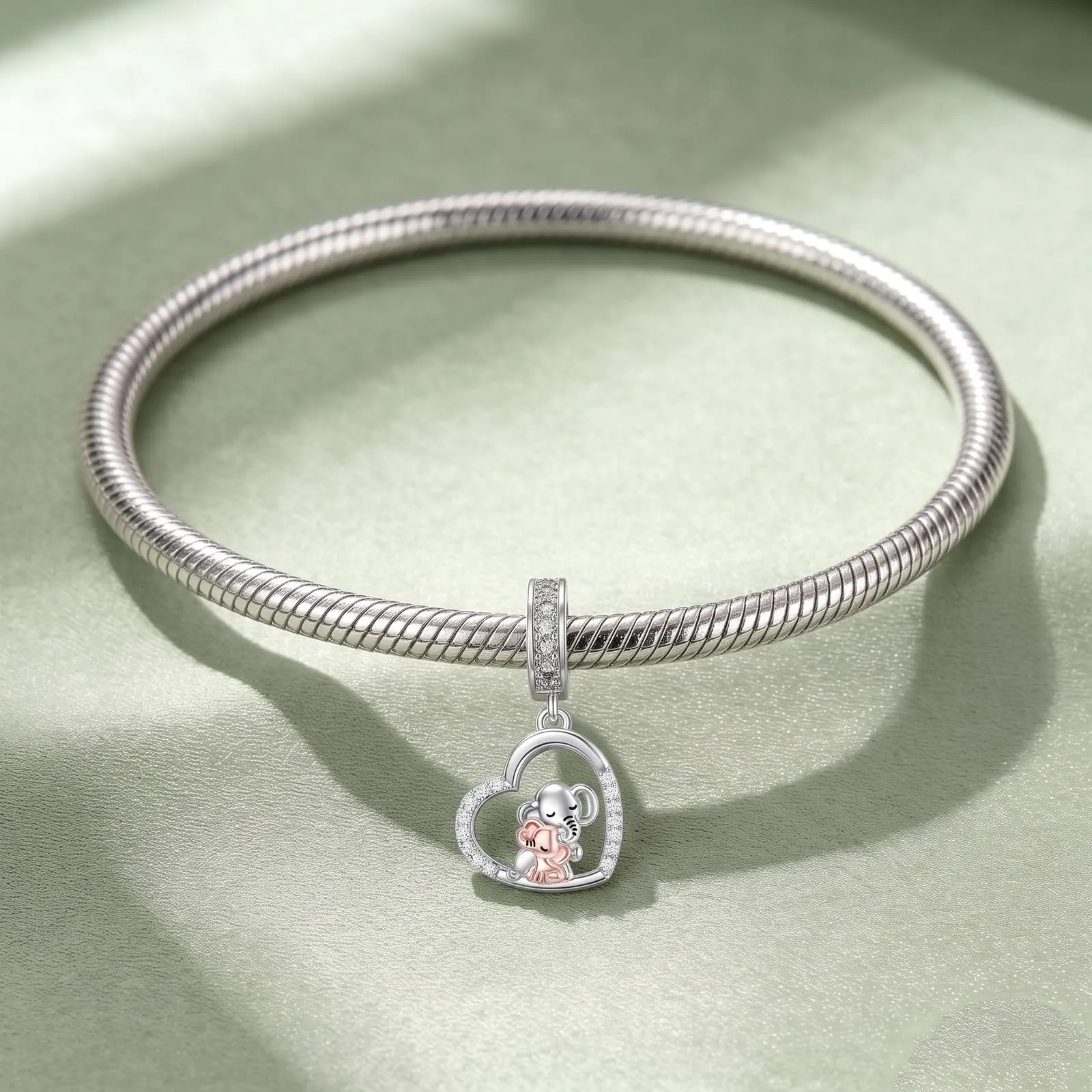 ROMANTICWORK Argento Sterling 925 koala/maialino/gatto/colibrari/bovino/manzo/leone/volpe/scimmia/teschio/tigre/panda rosso per braccialetti animali gioielli da donna, Argento sterling, Non pietra - immagine 2