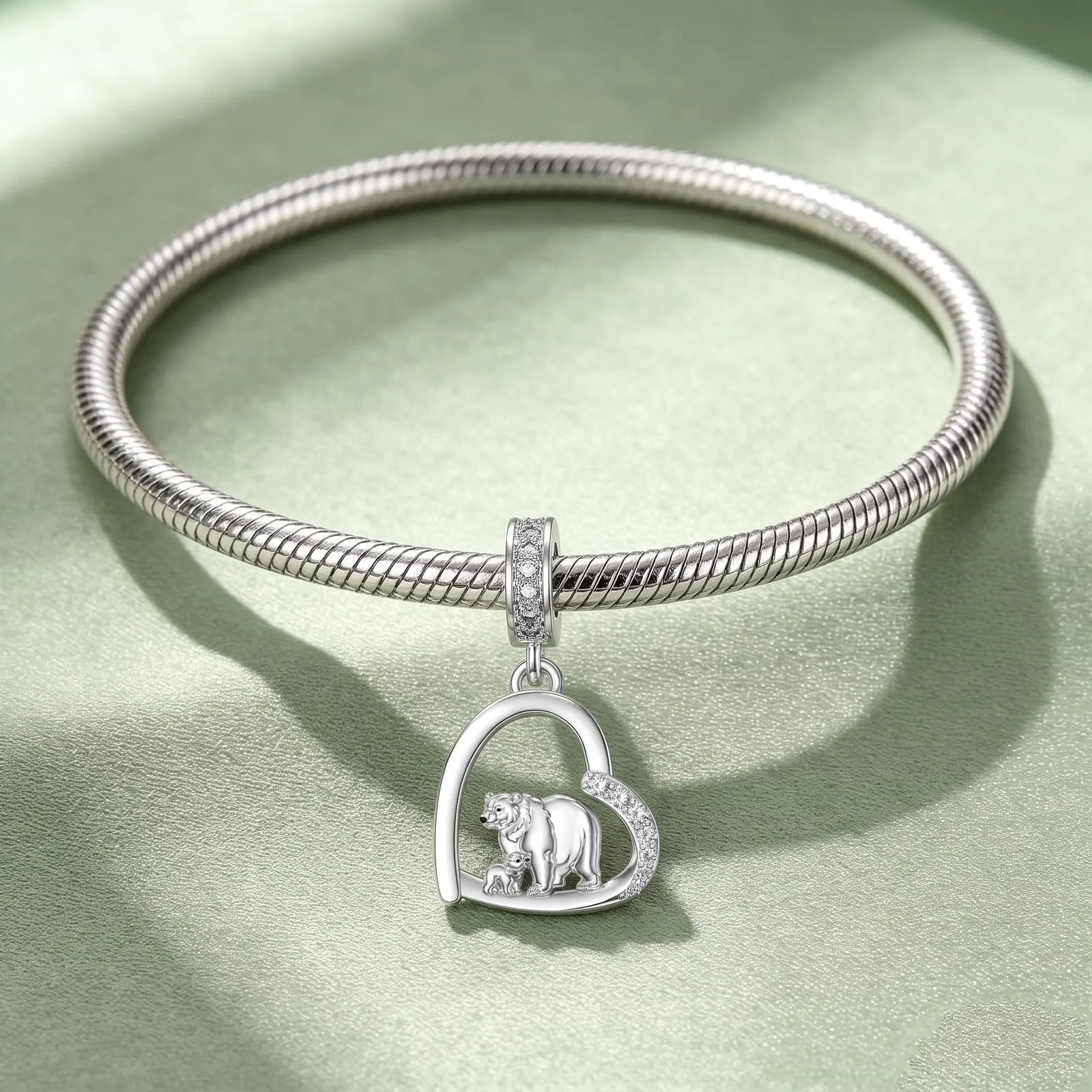 ROMANTICWORK Ciondoli a forma di koala, maiale, mucca delle Highland, scimmia, leone, volpe, colibrì, tigre, panda rosso per bracciali, in argento Sterling 925, ciondoli animali - immagine 2