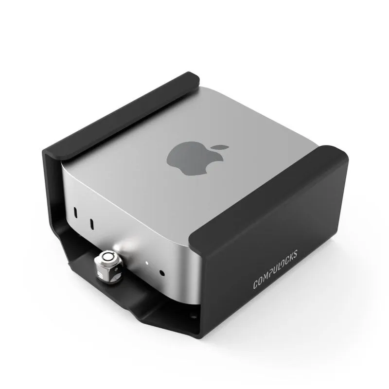 Supporto Compulocks MMEN24 per Apple Mac mini Alluminio Nero Scrivania o Parete con Serratura a Chiave - immagine 1