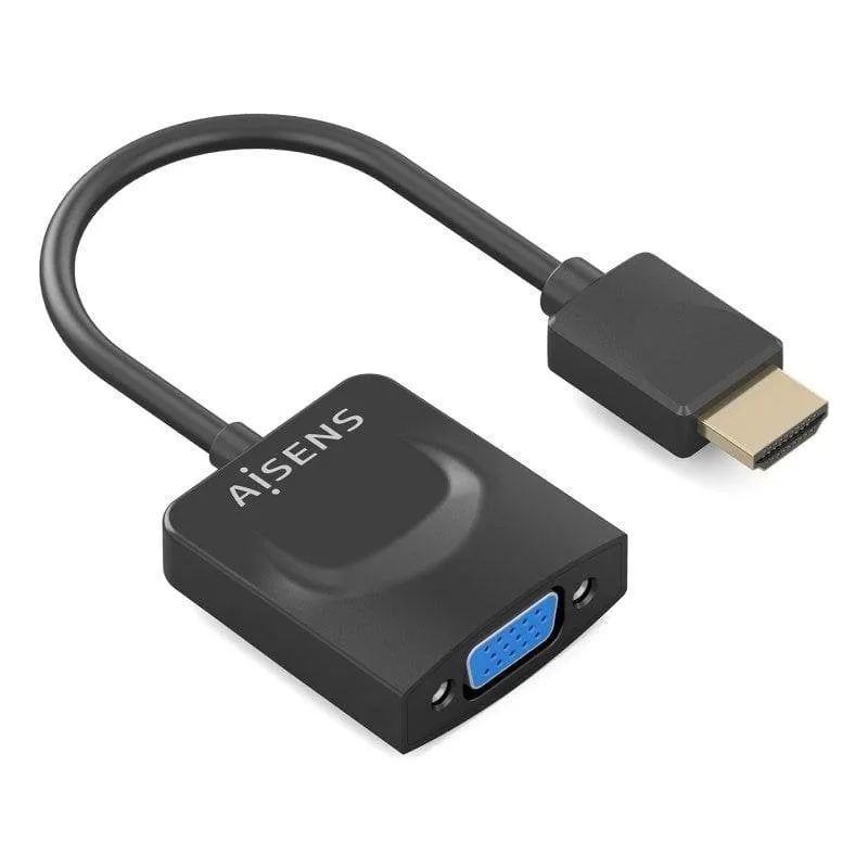 Adattatore video Aisens A122-0947 HDMI VGA 0,15 m Nero Plug and Play - immagine 1