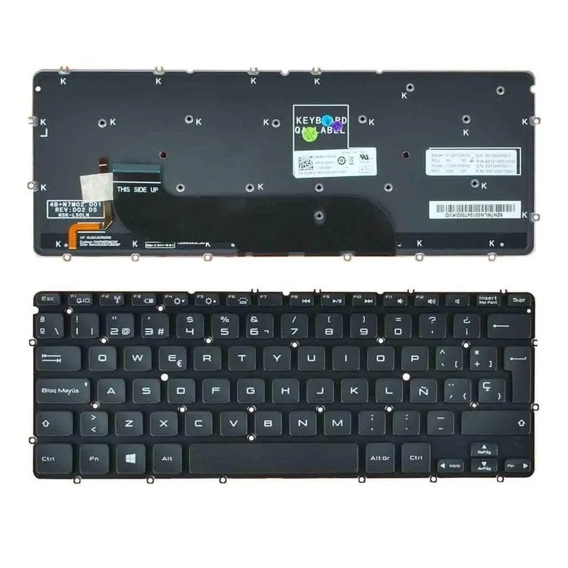 Tastiera retroilluminata per laptop Dell Xps 13 L321x 0x52tt nera - immagine 1
