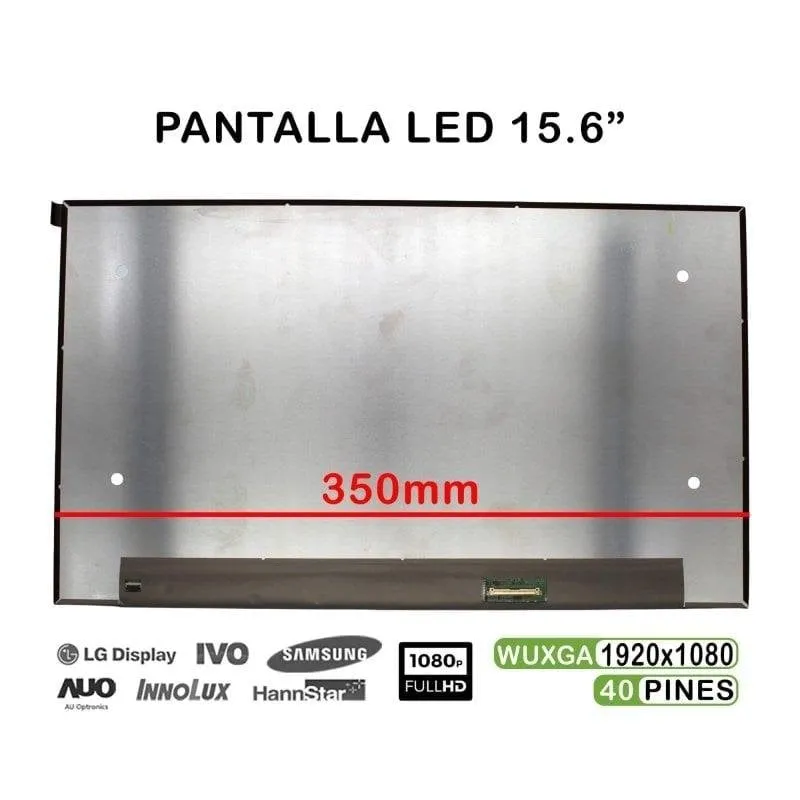 Schermo LED 15.6" FHD Portatilmovil NV156FHM-T0A V8.1 40 pin - immagine 1