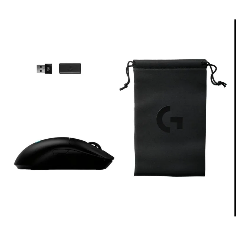 Ratón Logitech G Pro 2 Lightspeed inalámbrico 44000 DPI negro RGB 8 teclas funda dongle - immagine 1