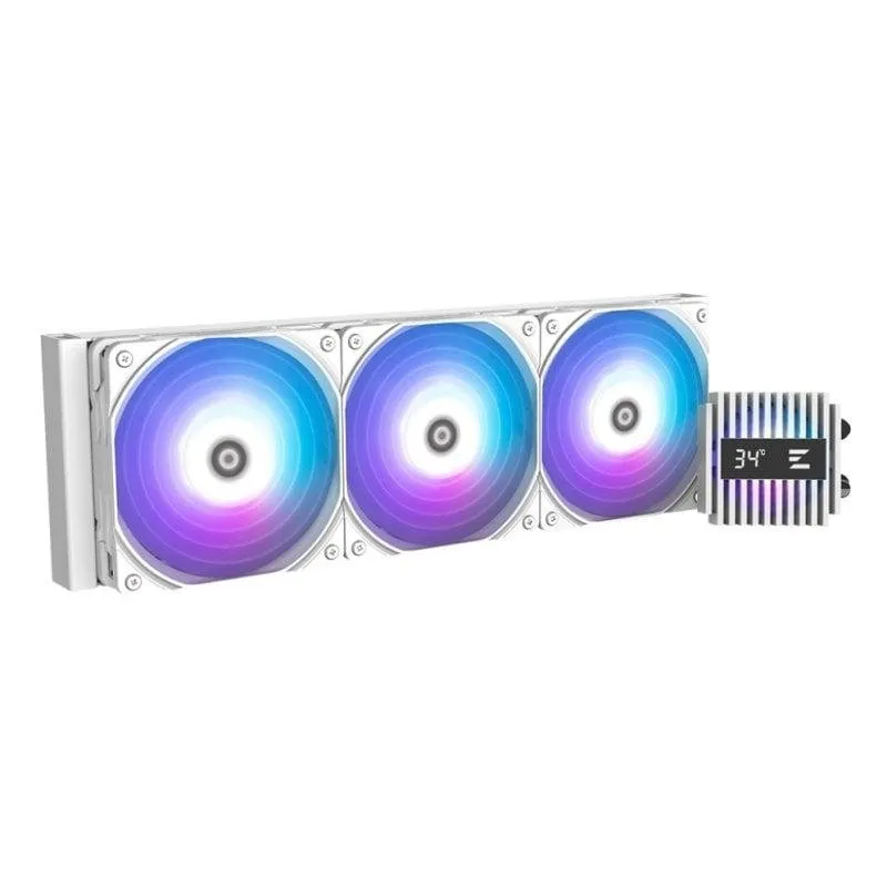 Raffreddamento Liquido Zalman Alpha2 A36 360mm 2 Ventole ARGB Bianco - immagine 1