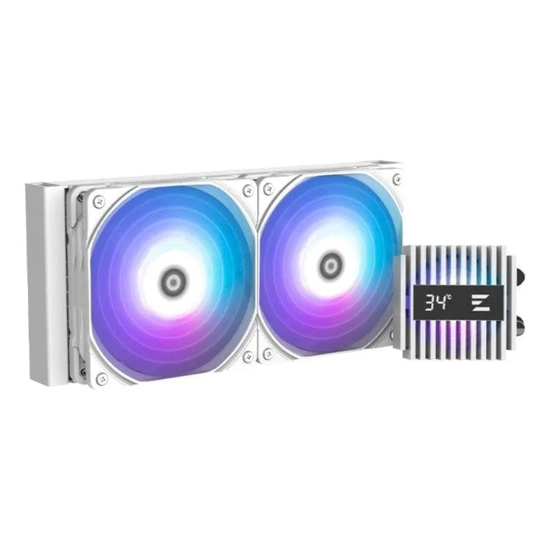 Raffreddamento Liquido Zalman Alpha2 A24 240mm 2 Ventole ARGB Bianco - immagine 1