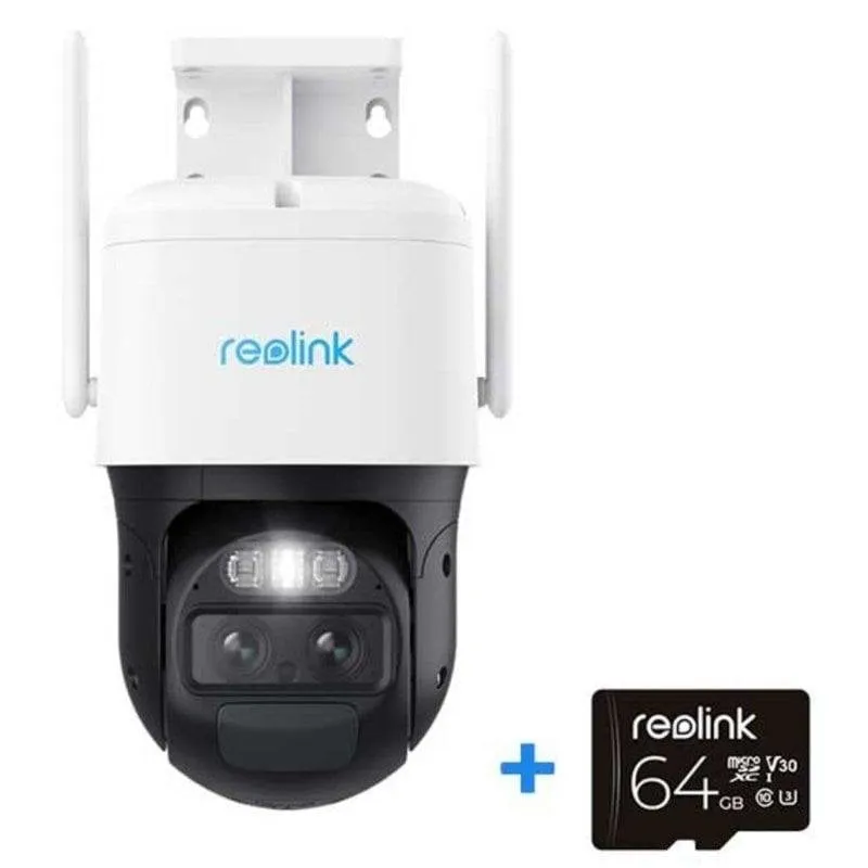 Videocamere di sorveglianza Reolink TrackMix Series B770 4MP Visione Notturna Esterna IA Audio Bidirezionale Pannello Solare - immagine 1
