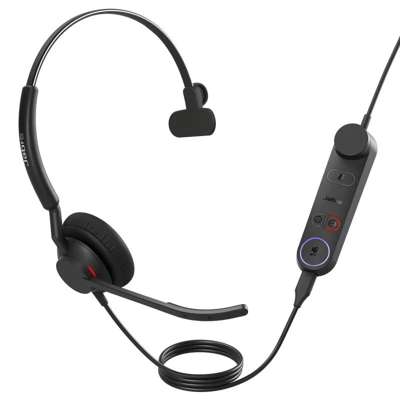 Auricolare Jabra Engage 50 II con cavo USB-C per Ufficio/Call Center con Cancellazione del Rumore Nero - immagine 1