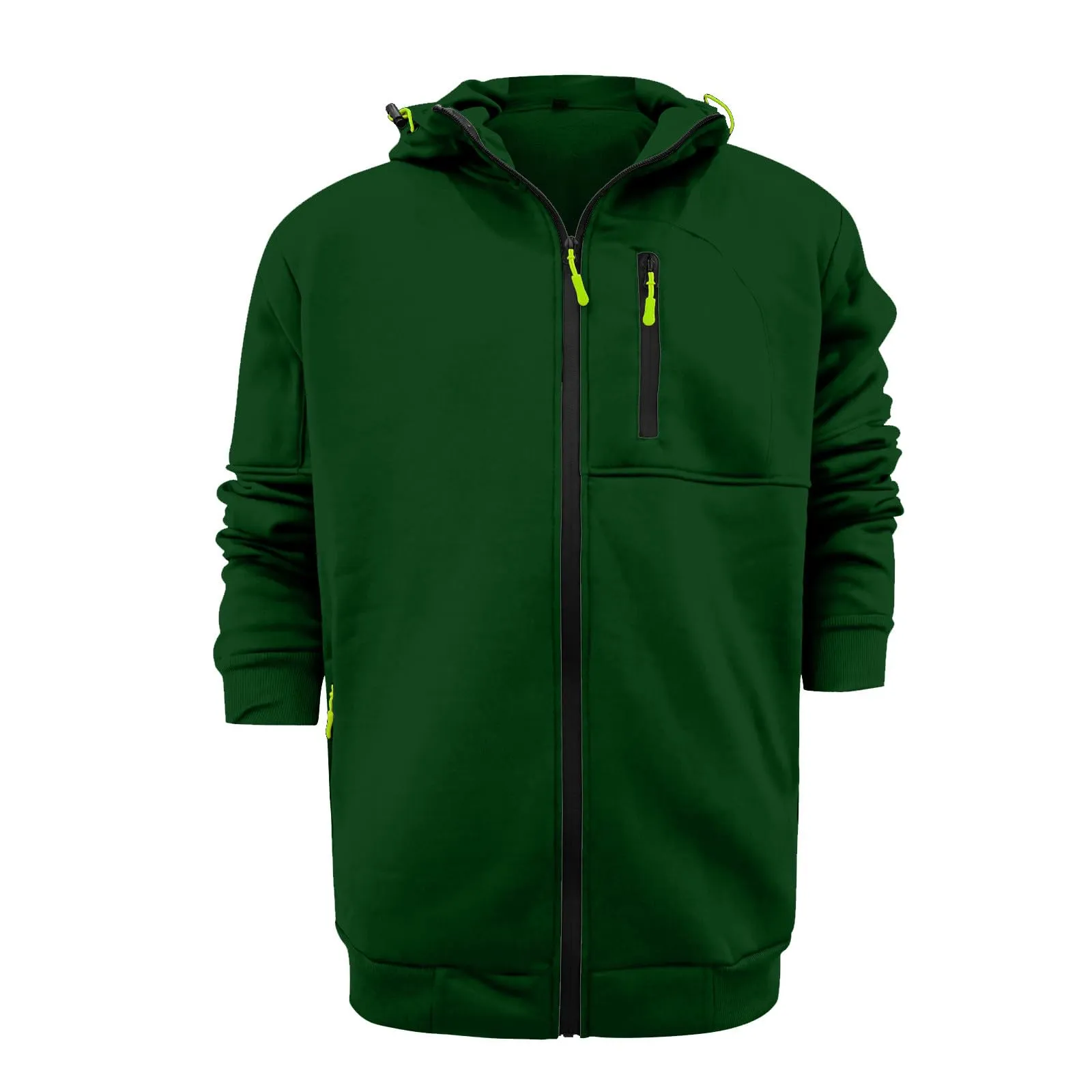 Felpa Uomo Con Cappuccio&Zip Felpe Lavoro Abbigliamento Invernale/Autunno - immagine 4