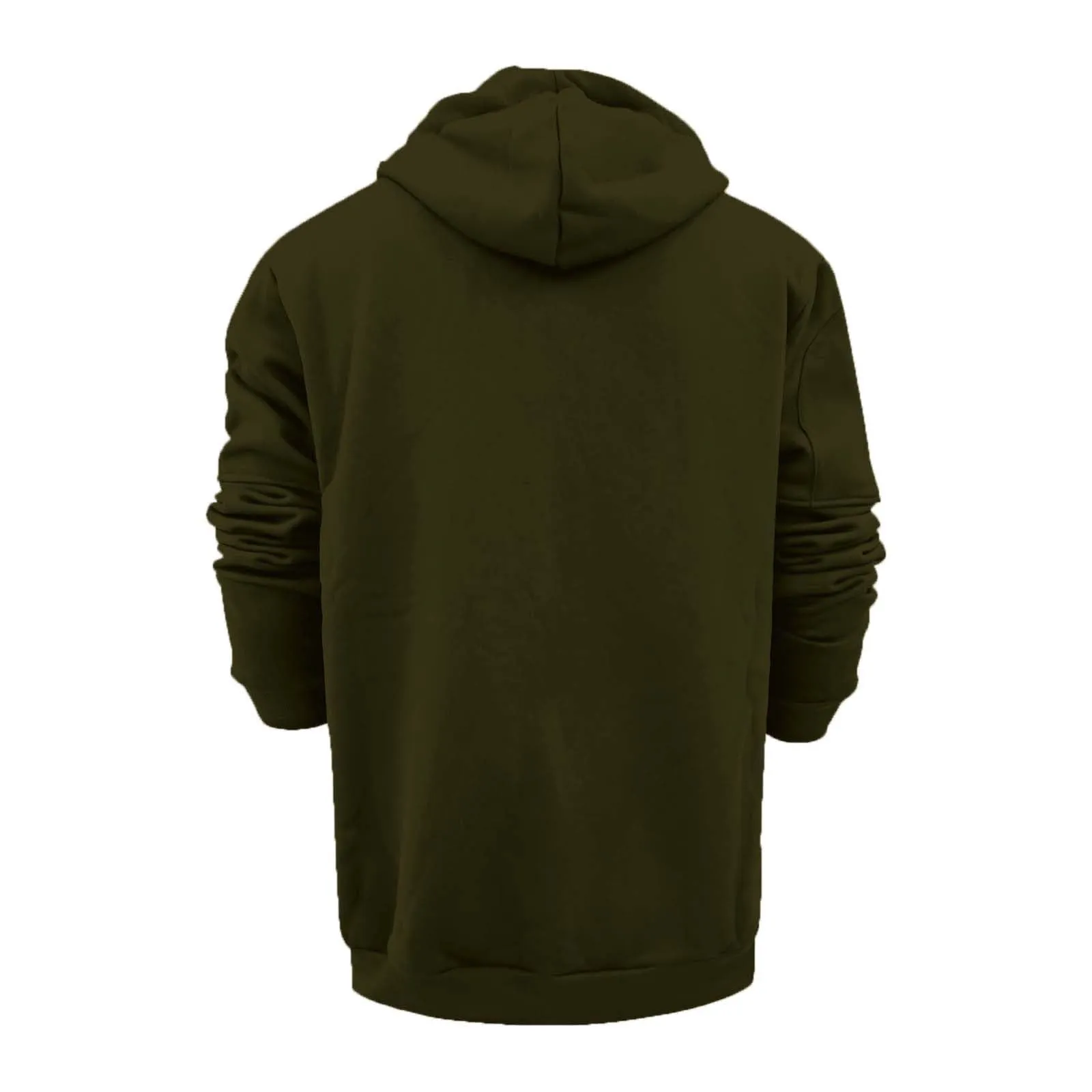 Felpa Uomo Con Cappuccio&Zip Felpe Lavoro Abbigliamento Invernale/Autunno - immagine 3