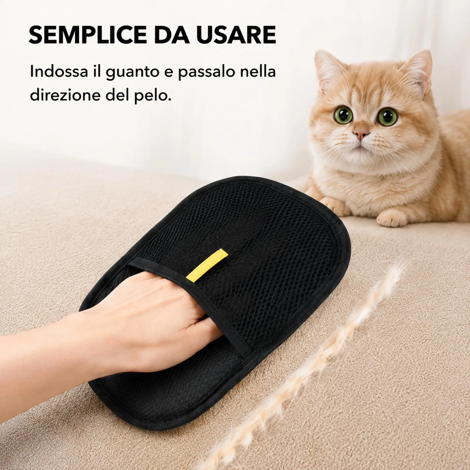 Guanto Peli Gatto,Skimys Guanto Peli Skimys Guanto LEVA Peli Guanto Riutilizzabile Ed Ecologico Rimuove Efficacemente Peli Di Cani E Gatti E PUò Essere Utilizzato Anche per Pulizia Di Vestiti E Divani - immagine 6