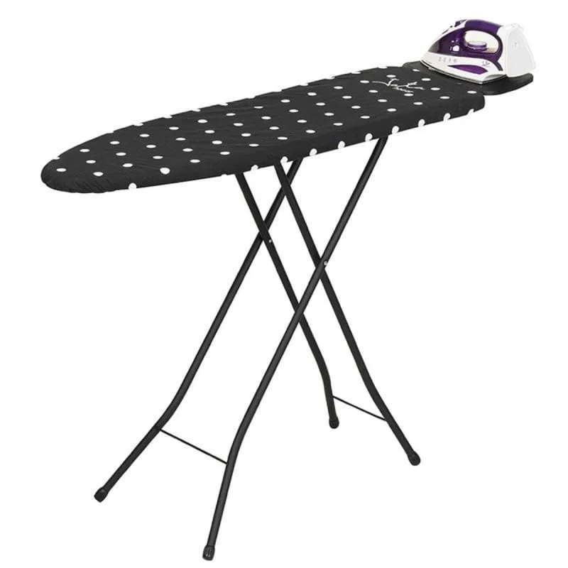 Tavolo da stiro JATA HPLA8100 Premier full size cotone regolabile nero pois antisdrucciolo - immagine 1