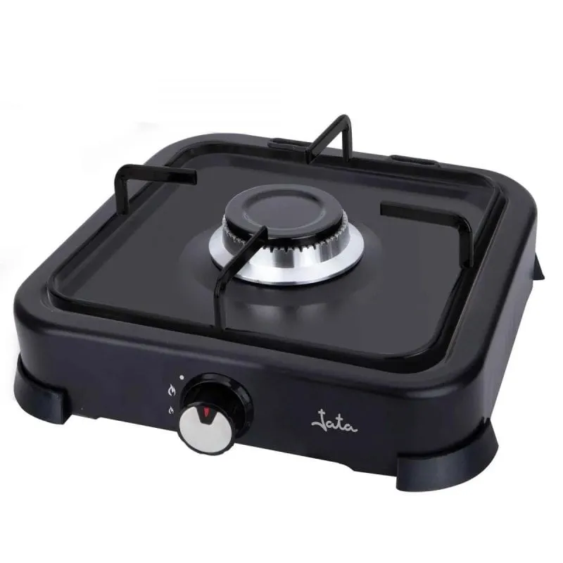 Piano cottura JATA JECG2721 gas da appoggio 1 zona nero con coperchio rimovibile - immagine 1
